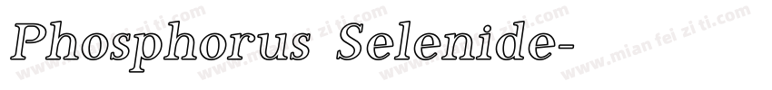 Phosphorus Selenide字体转换